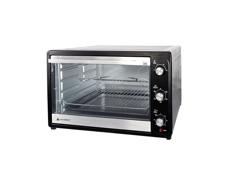 90 Liters Electric Oven With Timer And Led Lamp - Grey