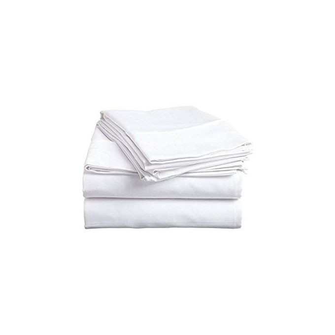 Bed Sheets And 2 Pillow Cases - White