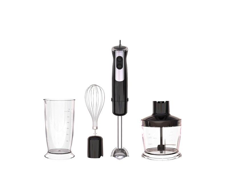 4 In 1 Hand Blender For Making Smoothies-Silver/Black