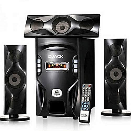 AC & DC, Bluetooth Home Theatre Speaker, FM Radio, USB Port - Black