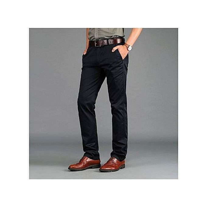 3 Packs of Men's Khaki Stretcher Trousers  Brown Coffee Brown, Black