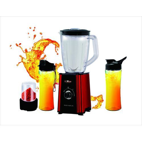Electro Master EM-BL-1074 4-in-1 Smooth Blender, 1 Litre – Red