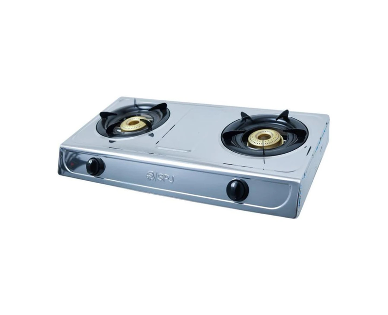 SPJ 2 BURNER TABLE TOP GAS STOVE GLASS
