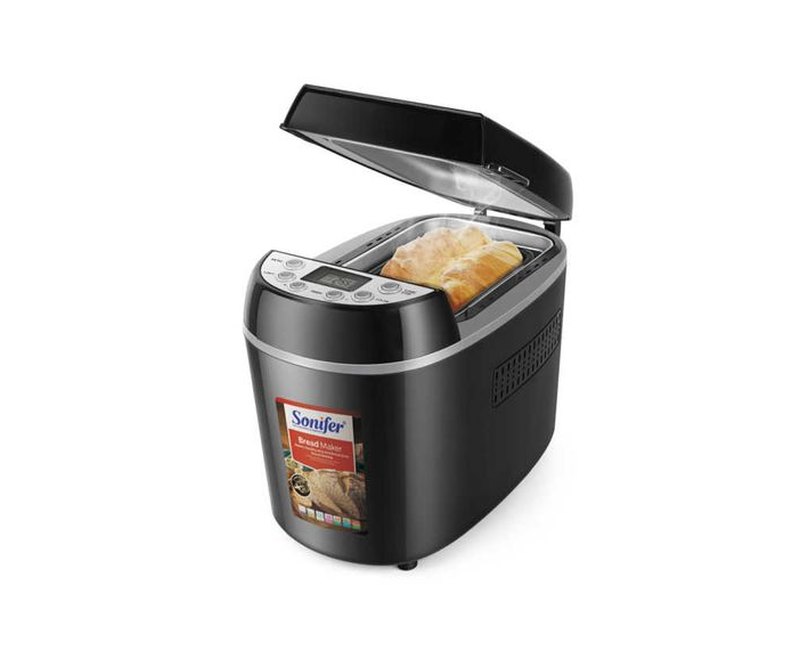 Automatic Electric Programmable Digital Bread Maker Machine- Black