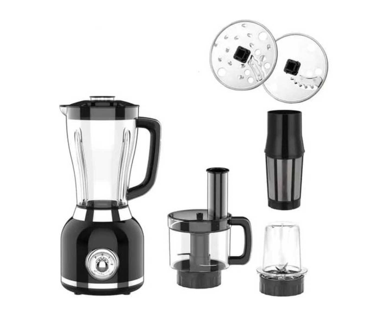 6 In 1 Friuits Electric Juicer With Mill And Grinder-Multicolour