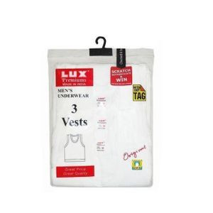 3pc Of Men's Lux Vests - White