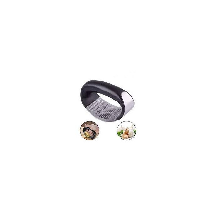 Stainless Steel Garlic Chopper Press Slicer - Silver, Black