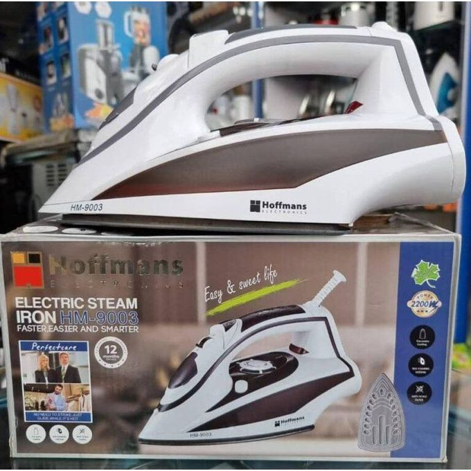 Electric Steam Flat Iron - White