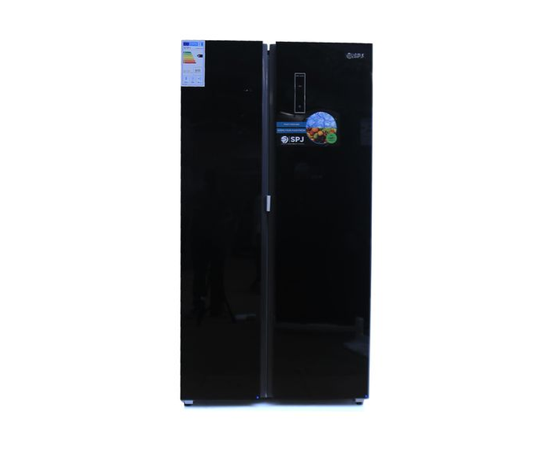 SPJ 719L Side By Side Frost Free Refrigerator Matte Black