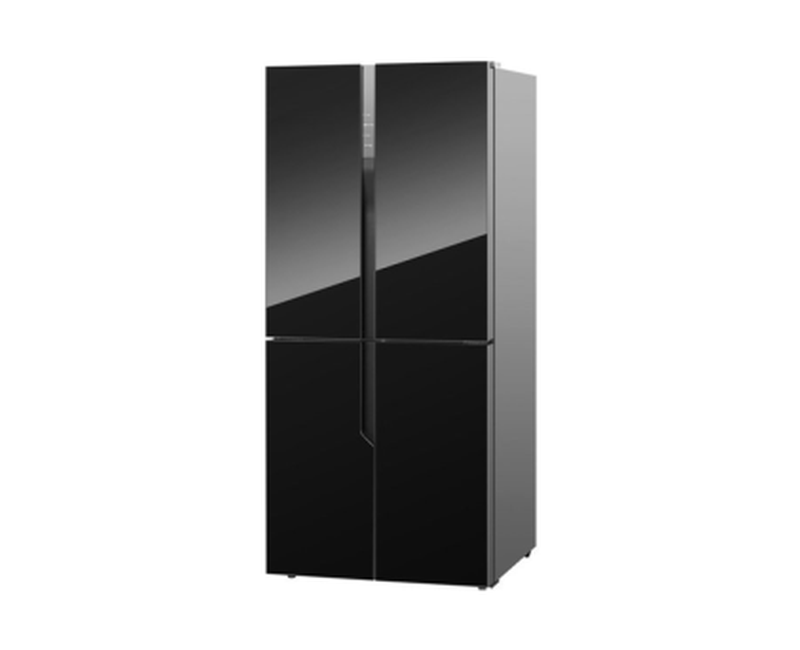 SPJ 719L Side By Side Frost Free Refrigerator Black Glass