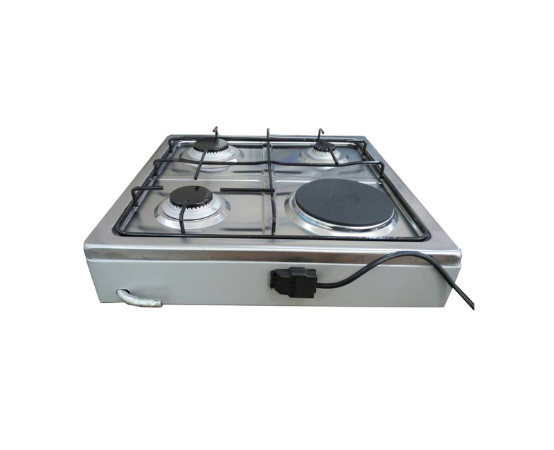 Blueflame O-401-b Desk top 3 Gas + 1 electric plate - Easy clean Enamel body