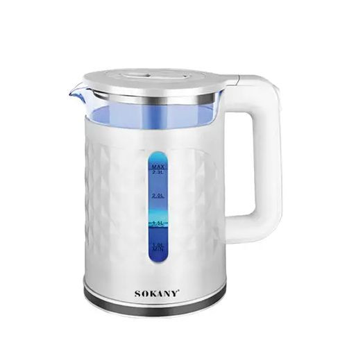 Electric Kettle For Boiling Water Of 2.3 Liters-White
