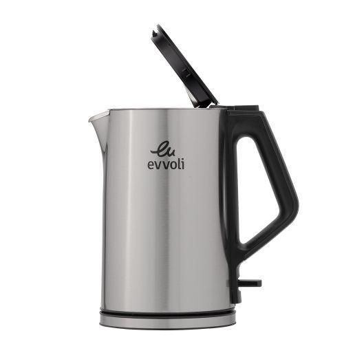Quality Fast Boiling Electric Kettle Of 1.5 Liters-Silver/Black