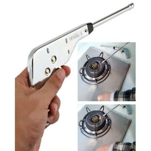 Spark Gas Electronic Gun Lighter - Silver