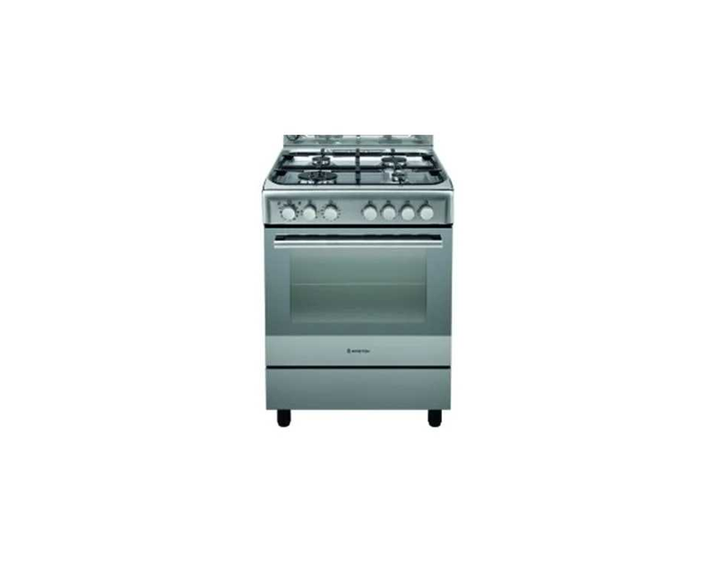 ARISTON POLAND 60/60cms 3+1, Electric Oven + Rotasserie, Enamel Pan Supports A6MSH2F(X)