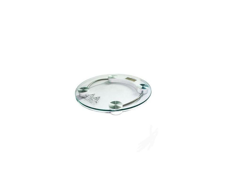Digital Electronic Glass Bathroom Weighing Scale - Silver