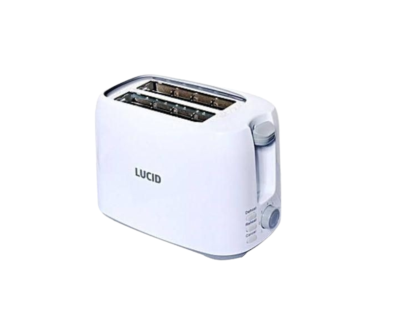 2 Slices Efficient Electric Bread Toaster-White