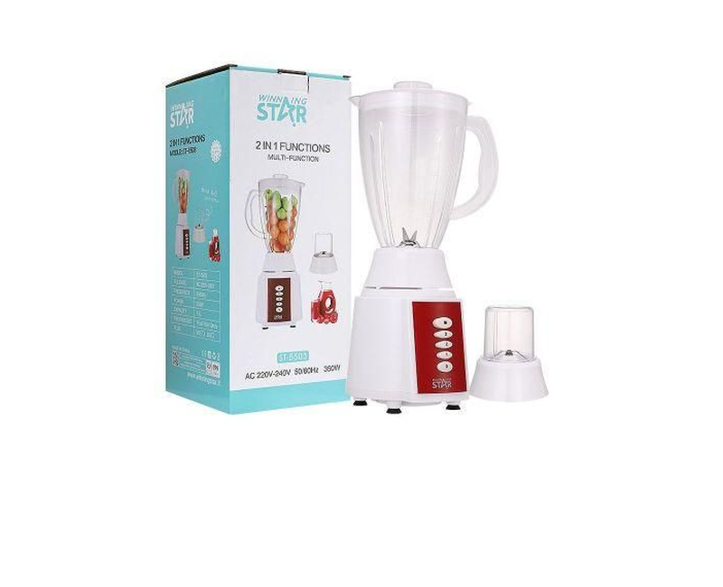 2 In1 Press Control Switch Fruit Juicer Smoothie Chopper Blender Mincer - Multicolor