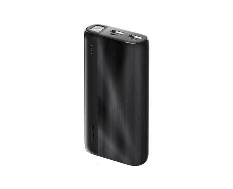 Traveler 4 20000mAh 2.1A Triple Ports Fast Charging LED Power Bank - Black/White
