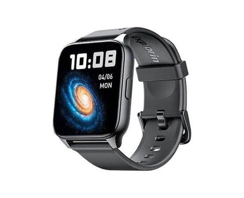 Watch 4 Plus OSW-801 Watch 4 Plus Bluetooth Call Smart Watch 2.01inch HD Display Fitness Tracker with Heart Rate Sleep Monitor Pedometer IP68 Waterproof- Black