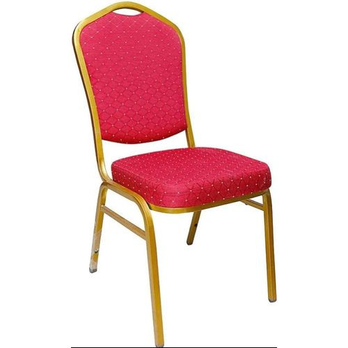 1 Piece Conference Banquet Hotel Chair With Metallic Frame-Multicolor