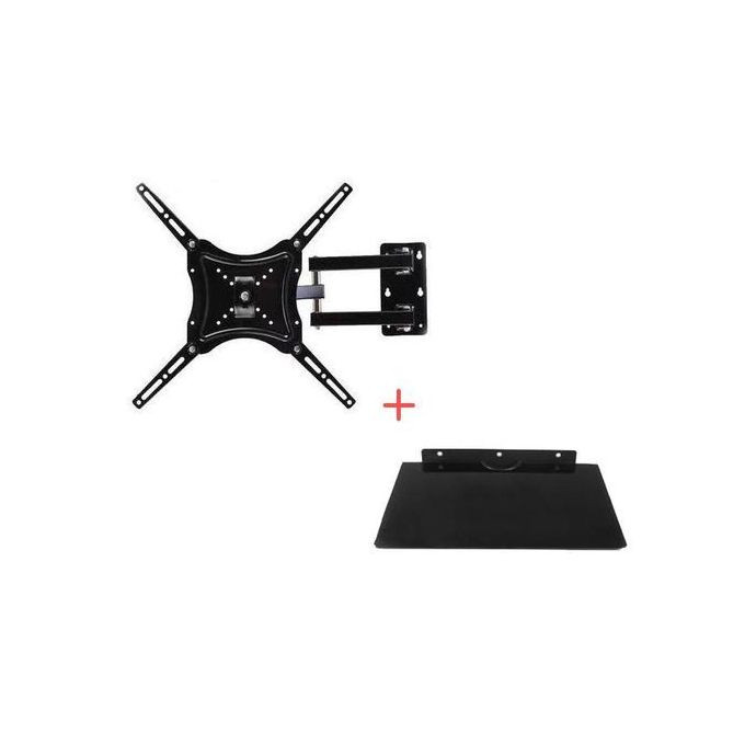 Pack Of TV mount+Decoder Or DVD Mount Black