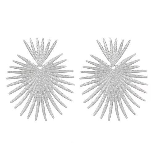 New Fashion Temperament Geometric Drop Earrings - Silver