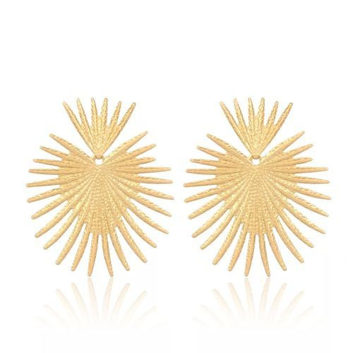 Popular Fashion Jewelry Geometric Earrings-Gold