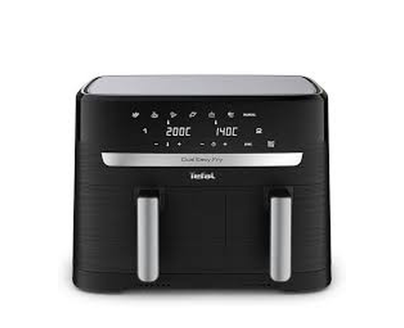 TEFAL AIR FRYER 8.3Liters(5.2 x 3.1L), 7 Preset Programs, 2700W Air fry, Roast, Bake C Broil- Black EY901840