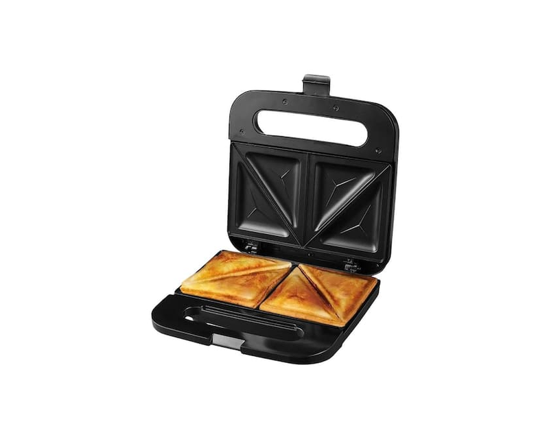 2 Bread Slices Sandwich Panini Maker For Making Snacks For Breakfast-Black