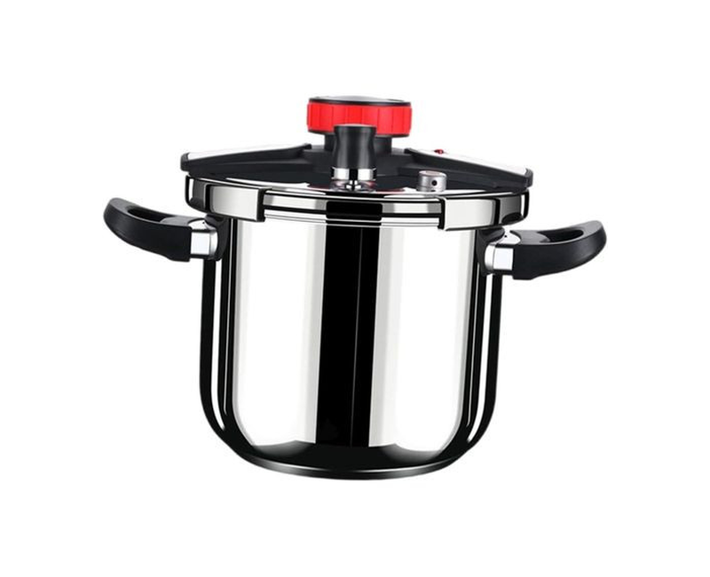 Stainless Steel Pressur Cooker Pots and Pans Kitchen Appliances Cookware for Household Professional Outdoor Commercial 7L - Silver