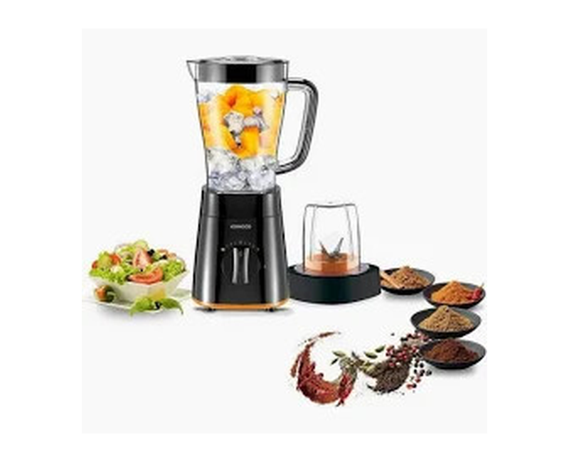 KENWOOD BLENDER 500W 2L Plastic Jug+Multi Mill Attachment+ ice crushing(black) BLP15.150BK