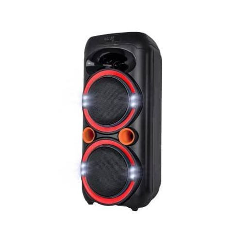 Party Speaker With Microphones Remote Control And Recording Function-Black