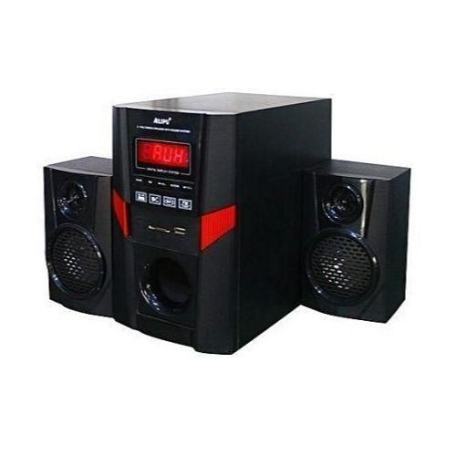 2.1 Portable Wireless Multimedia Subwoofer Speaker With Remote Control-Black