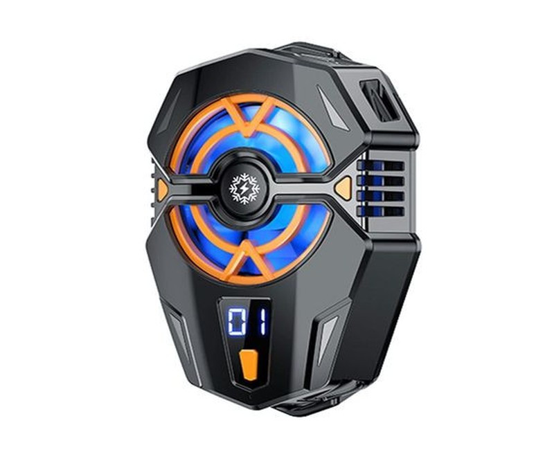 J20 Radiator Back Clip Game Cooler Adjustable Cool Heat Dissipation, Mobile Phone Cooler Semi-conductor Cooling Fan Portable Lightweight Mobile Phone Cooling Fan Freezing Constant Cooling Temperature Phone Cooler For Live Streaming- Multicolor