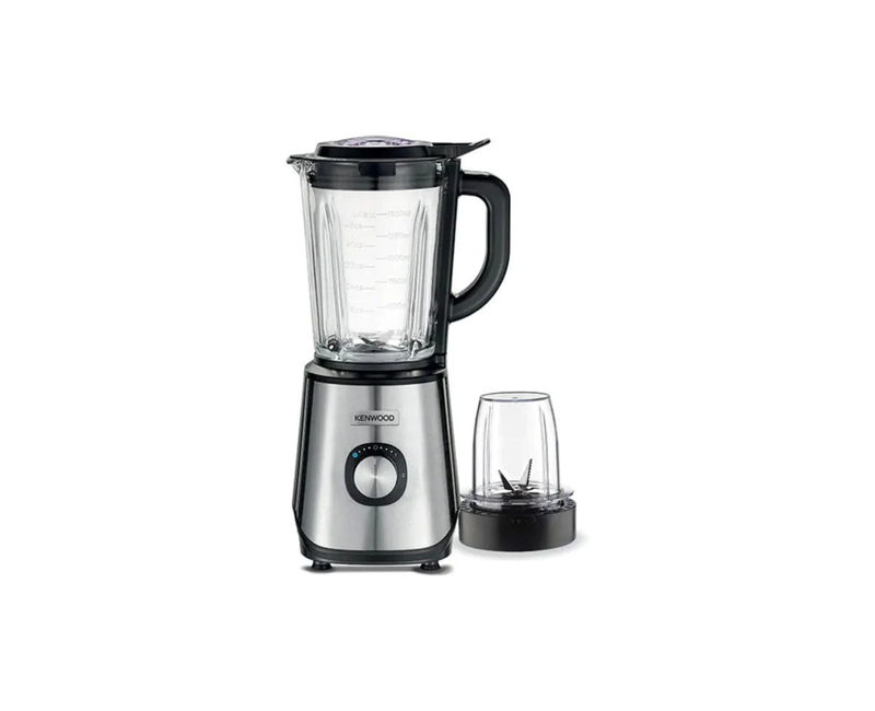 KENWOOD BLENDER 1000W Ice Crush 2L Glass Jar+Multi Mill + Grinding Mill BLM45.720SS