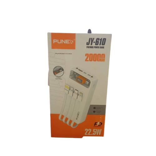 Punex JY-610 Portable Power Bank 2000mAh With 4 Cables - Multicolor