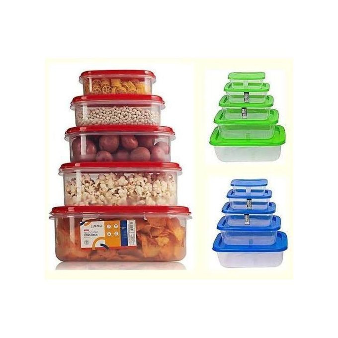 5Pcs Food Storage Set - Clear