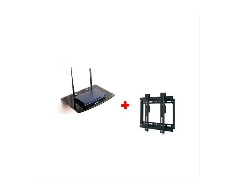 Pack Of TV Mount suitable for 14 to 42" + Decoder Wall Mount