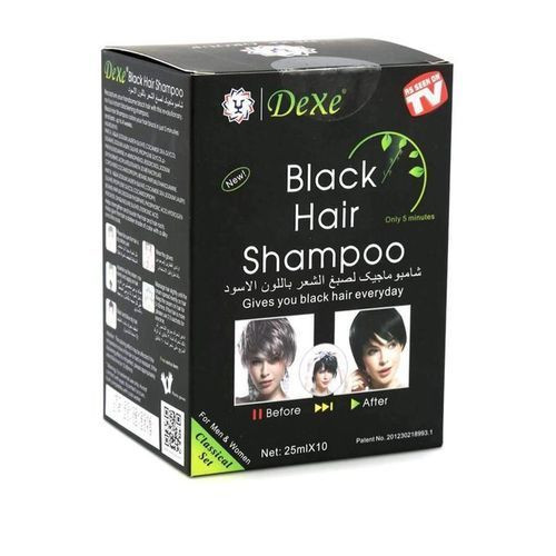 A Box of Black Hair Shampoo Set - 25mlx10