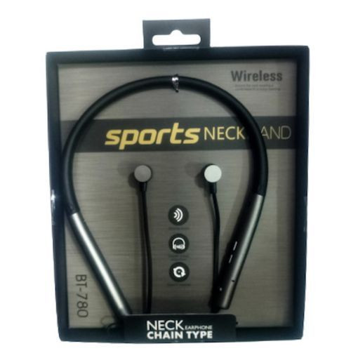 BT 780 Wireless Bluetooth Sports Neckband Earphone - Black color may valley