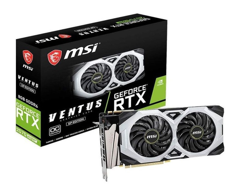 Gaming GeForce RTX 2070 Super 8GB GDRR6 256-bit HDMI/DP NVLink Torx Fan Turing Architecture Overclocked G-SYNC Graphics Card (RTX 2070 SUPER VENTUS GP OC) -Black