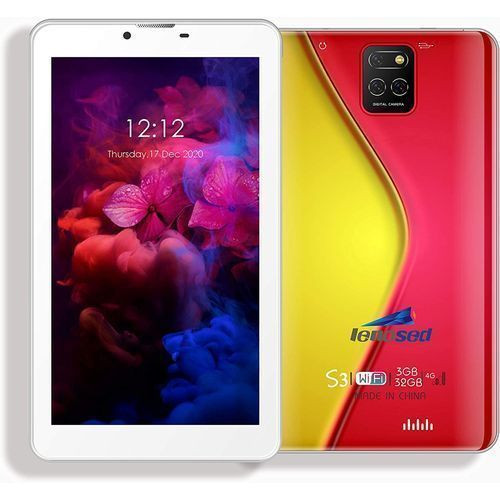 7" 3GB RAM, 32GB, 4G Dual Sim Tablet - Red