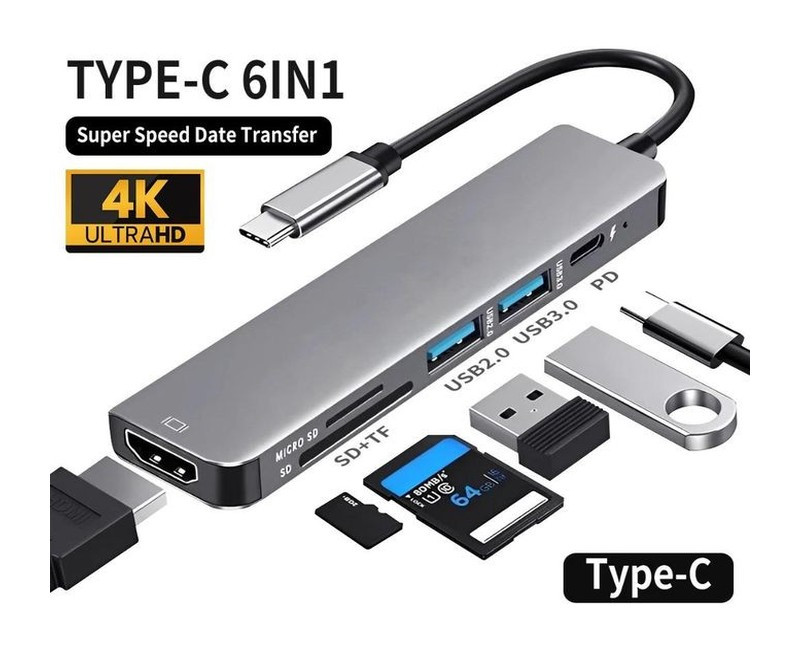 3 in 1 Type C SD TF Card Reader