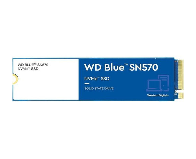 1TB WD Blue SN570 NVMe Internal Solid State Drive SSD - Gen3 x4 PCIe 8Gb/s, M.2 2280, Up to 3,500 MB/s - WDS100T3B0C -Multicolor