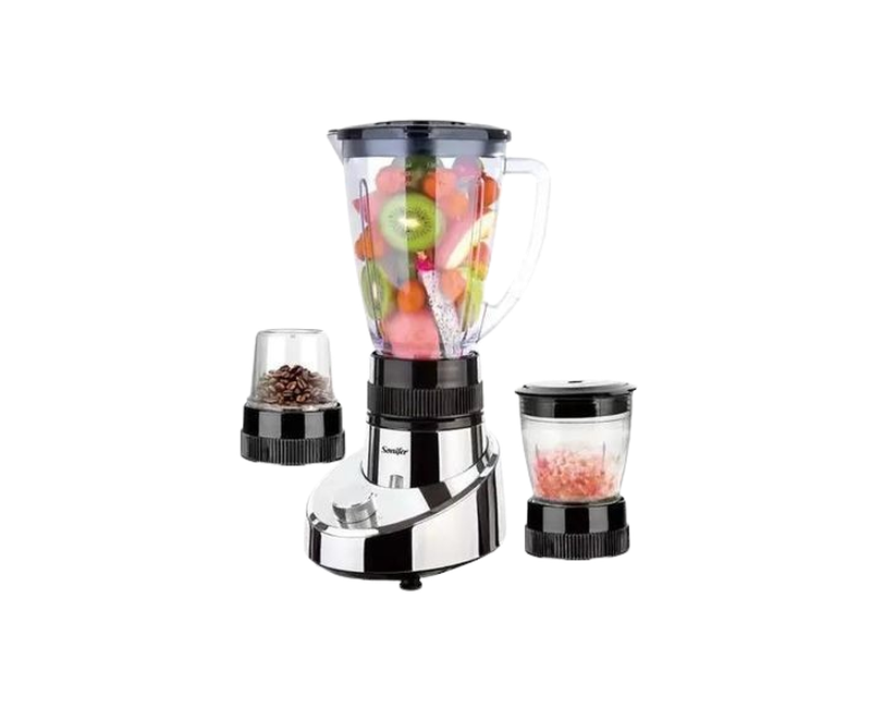 3 In 1 Blender For Making Juice With Mill Grinder With Sharp Blades And Copper Motor-Multicolour.