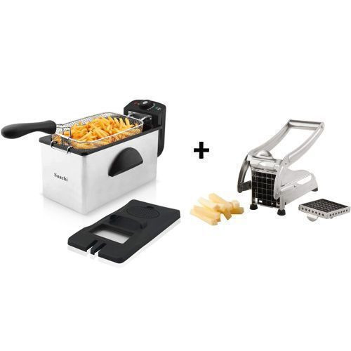 Saachi Bundle of 3L Deep Fryer And Potato Chipper