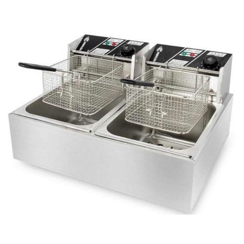 Commercial Deepfryer 12L Silver
