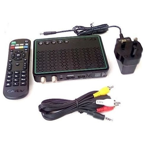 GoTV Decorder,Remote, Adaptor,With One Month Free Subcription-Black