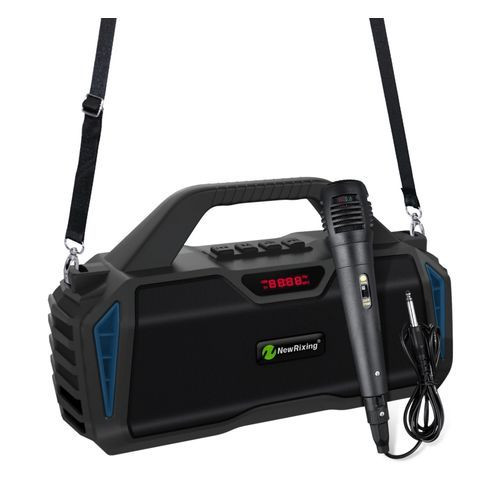 Bluetooth Wireless Speaker With Microphone-Black